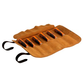 BAHCO - Jeu de burins, manche revêtement caoutchouc 6-26 mm- 6pc/pochette pliable cuir