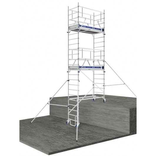 TUBESCA-COMABI - Échafaudage roulant TOTEM 2 250 line - aluminium TUBESCA-COMABI - Échafaudage roulant TOTEM 2 250 line - aluminium