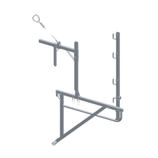 Echafaudage de toit alu avec fixation crosse élinguée avec bloqueur - DIMOS