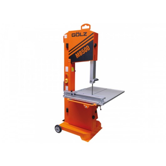 GÖLZ - MB500 - Scie à brique à ruban robuste et mobile avec table de coupe repliable