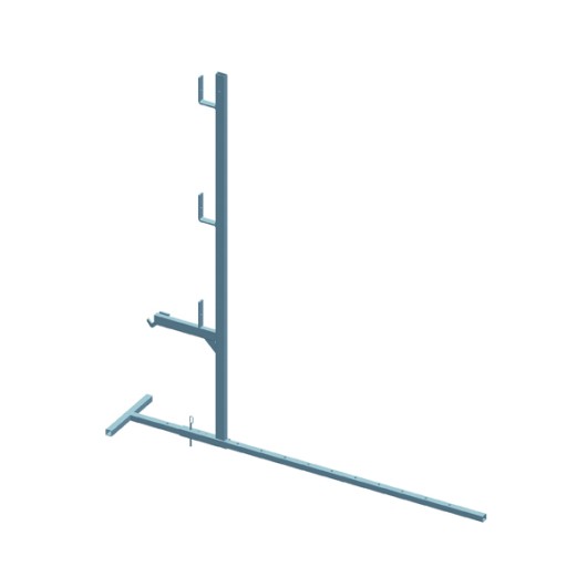 Garde-corps MINI avec fixation bas de toit h 1,1m spécial faible pente - DIMOS