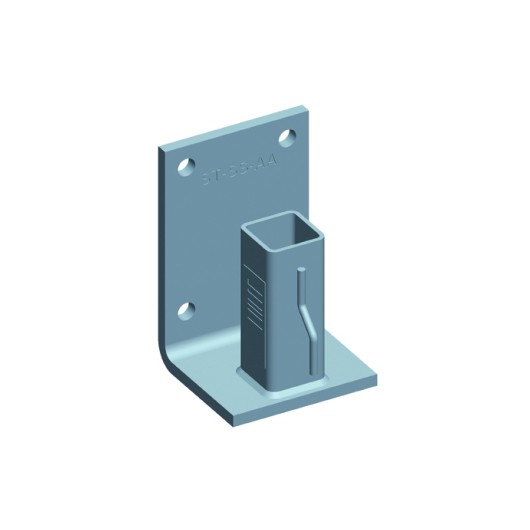 Support en L 355 mm pour potelet carré 30x30 mm – DIMOS – Réf. 030127