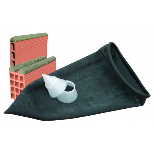 Poche à joint professionnel Taliaplast 302104 avec buses pour mortier, brique et pierre.