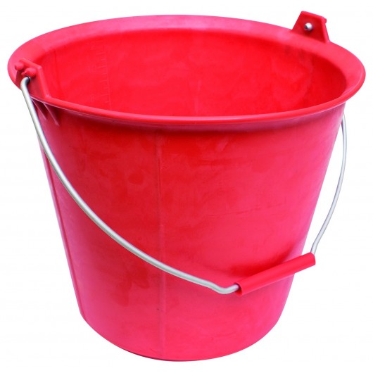 SOFOP TALIAPLAST - seau pro rouge 13 litres a poignee et ergots anse 5