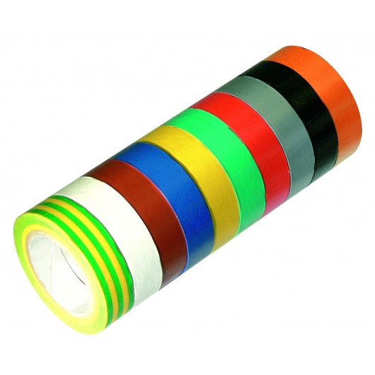 SOFOP TALIAPLAST - lot de 10 rouleaux pvc adhesifs multicolores