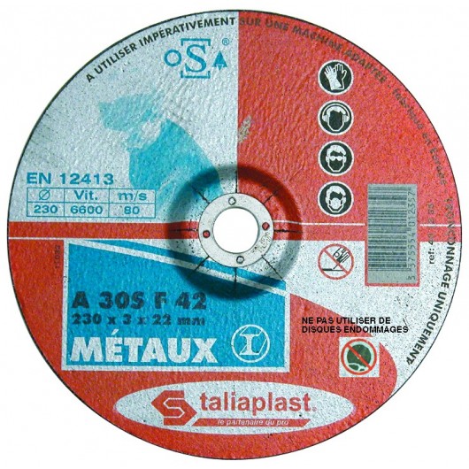 SOFOP TALIAPLAST - disque abrasif pour metaux 115mm