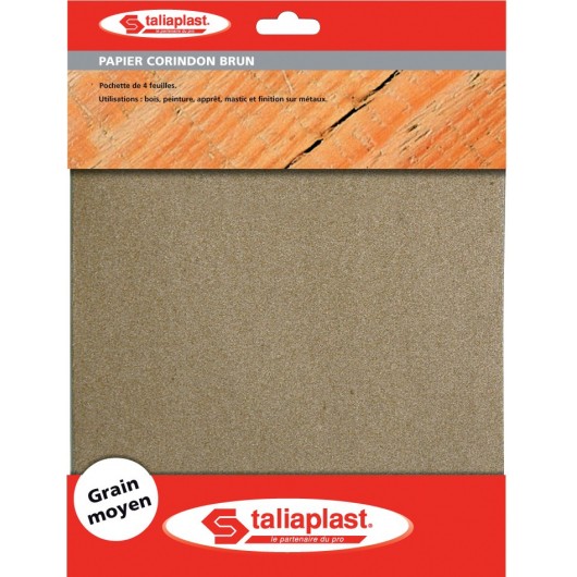 SOFOP TALIAPLAST - 4 feuilles corindon 230x280mm grain 80