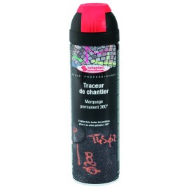 SOFOP TALIAPLAST - traceur de chantier 500ml rouge fluo