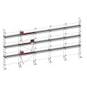 ALTRAD - Lot d'échafaudage de maçon VITO 49 - 128 m² - garde-corps: fixes - 15m linéaires X 6m plancher