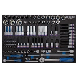 King Tony 97398MRE : Module Douilles 1/4" 1/2" Complet 98 Pcs