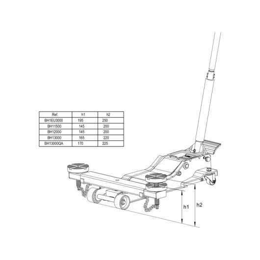 BAHCO - Cric compact extra plat 3T