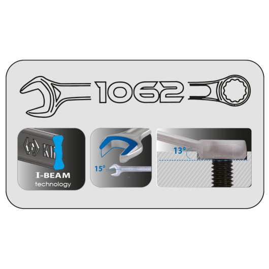 KING TONY - Trousse de 26 clés mixtes légères 6 à 32mm