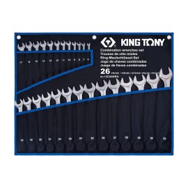 KING TONY - Trousse de 26 clés mixtes légères 6 à 32mm