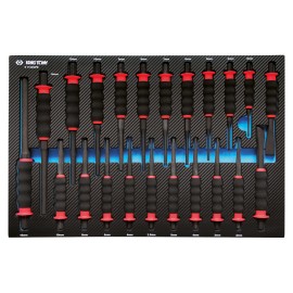 Module mousse King Tony 91122GPE avec chasse goupilles burins et pointeaux gainés anti-vibration