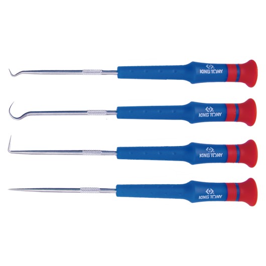KING TONY - Jeu de crochets de précision - 4 pièces