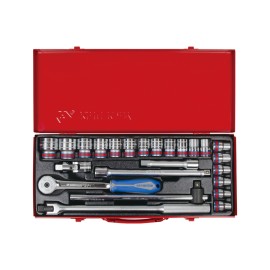 Douille Métrique 1/2" 30 Mm KING TONY – Chrome Vanadium, Standard 6 Pans