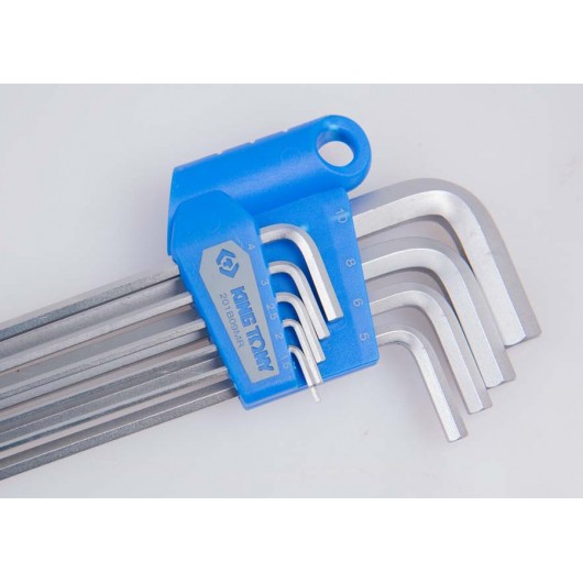 KING TONY - Jeu de 9 clés mâles extra longues "Ball Point"