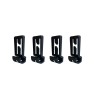 KRATOS SAFETY - Lot de 4 clips casque pour lampe frontale 