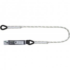 KRATOS SAFETY - Longe en corde tressée 1,50 m avec absorbeur d’énergie 