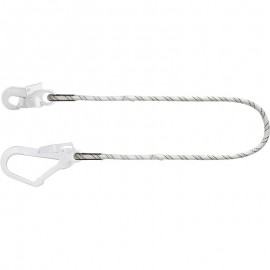 KRATOS SAFETY - Longe en corde tressée 2 m avec mousquetons FA5020217 et FA5020755 