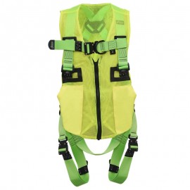 KRATOS SAFETY - REFLEX 3 - Harnais antichute 2 points d'accrochage avec sangle et gilet haute visibilité 