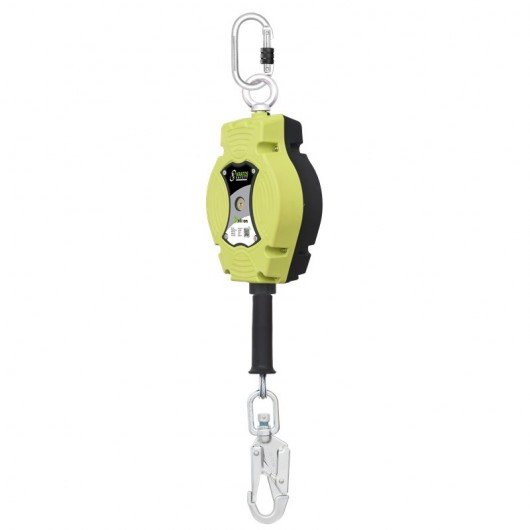 KRATOS SAFETY - HELIXON câble Inox, antichute à rappel automatique 10 m, pour utilisation verticale seulement 