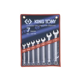 KING TONY - Trousse de 7 clés mixtes pouces 3/8 à 3/4"