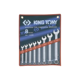 KING TONY - Trousse de 8 clés mixtes 10:14-17-19-22mm
