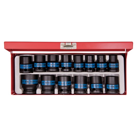 KING TONY - Coffret de douilles à choc 1/2" 14 pièces