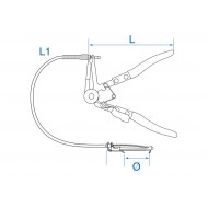 KING TONY - Pinces pour colliers 12-53mm auto-serrants L: 630mm