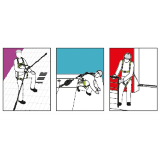 KRATOS SAFETY - HELIXON-S câble, antichute à rappel automatique 10 m