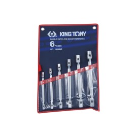 KING TONY - Jeu de 6 clés à douilles articulées