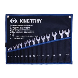 KING TONY - Trousse de 14 clés mixtes légères 6 à 19mm