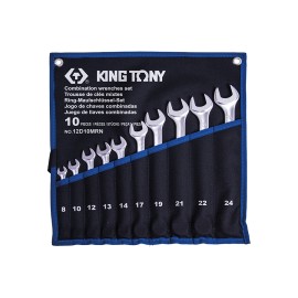 KING TONY - Trousse de 10 clés mixtes légères 8-10-12-13-14-17-19-21-22-24mm