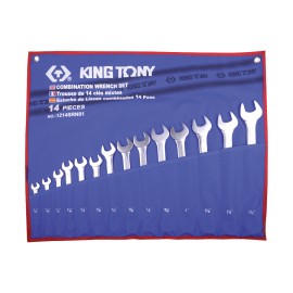 KING TONY - Trousse de clés mixtes en pouces 14 pièces