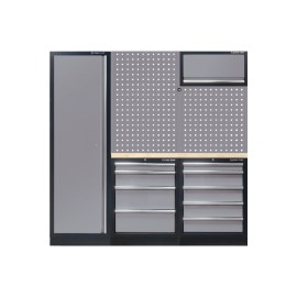 KING TONY - Demi mobilier d'atelier option droite - gris