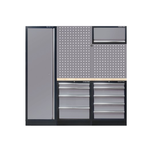 KING TONY - Demi mobilier d'atelier option droite - gris