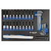KING TONY - Servante modulable 874516BA + 163 outils plateaux EVAWAVE