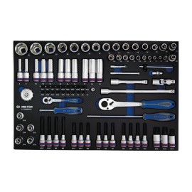 Module mousse EVAWAVE King Tony 97392MRE01 complet 92 pièces avec cliquets robustes 2771G et 4771G.