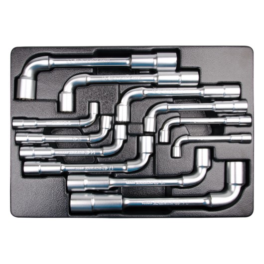 KING TONY - Thermoformé 12 clés à pipe 8, 10-14, 16-19, 22, 24mm