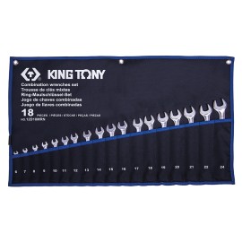 KING TONY - Trousse de 18 clés mixtes légères 6 à 24mm