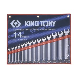 KING TONY - Trousse de 14 clés mixtes de 17 à 32mm