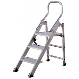 TUBESCA-COMABI - Marchepied CONFORT PLIANT XL - 3 marches - hauteur d'accès maximum : 2.70m - aluminium