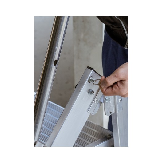 TUBESCA-COMABI - Marchepied CONFORT PLIANT XL - 3 marches - hauteur d'accès maximum : 2.70m - aluminium