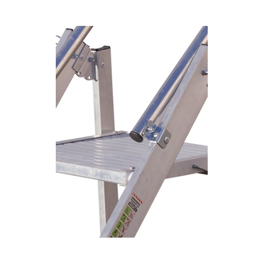 TUBESCA-COMABI - Marchepied CONFORT PLIANT XL - 3 marches - hauteur d'accès maximum : 2.70m - aluminium