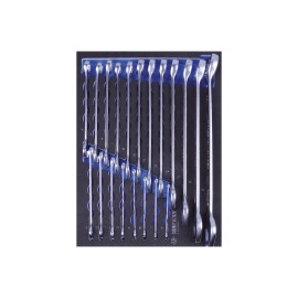 Module mousse EVAWAVE King Tony 912D20MRV contenant 20 clés mixtes profil I-Beam de 6 à 32 mm.