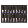 KING TONY - Module mousse + PP  18 pièces douilles 1/2" Torx--6 pans Mâles