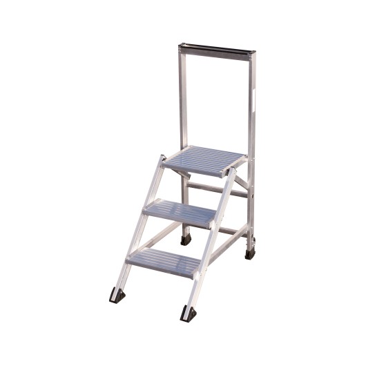 TUBESCA-COMABI - Marchepied confort fixe - 3 marches - hauteur d'accès maximum : 2.70m - aluminium