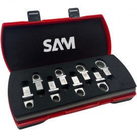 SAM OUTILLAGE - COFFRET DE 9 EMBOUTS DYNAMOMÉTRIQUES 14X18 A OEIL DEPORTÉ EN MM