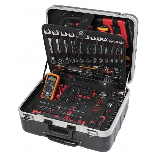 SAM OUTILLAGE - Valise trolley de maintenance électrique 128 outils